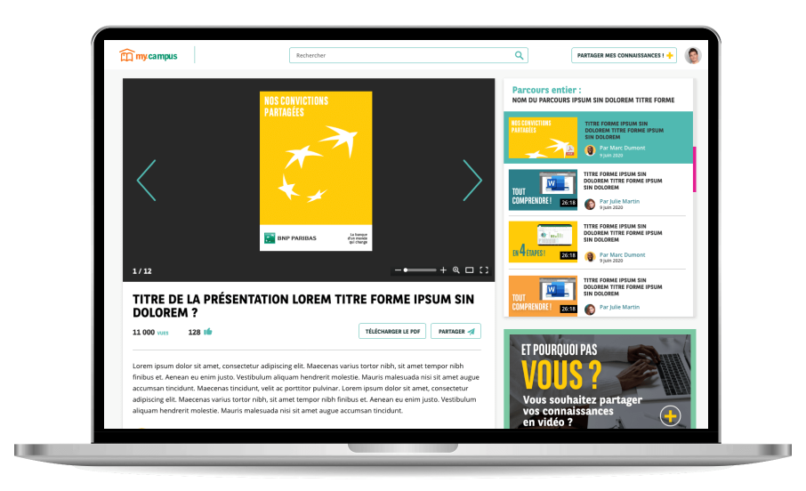 Sloop application bnp vidéos