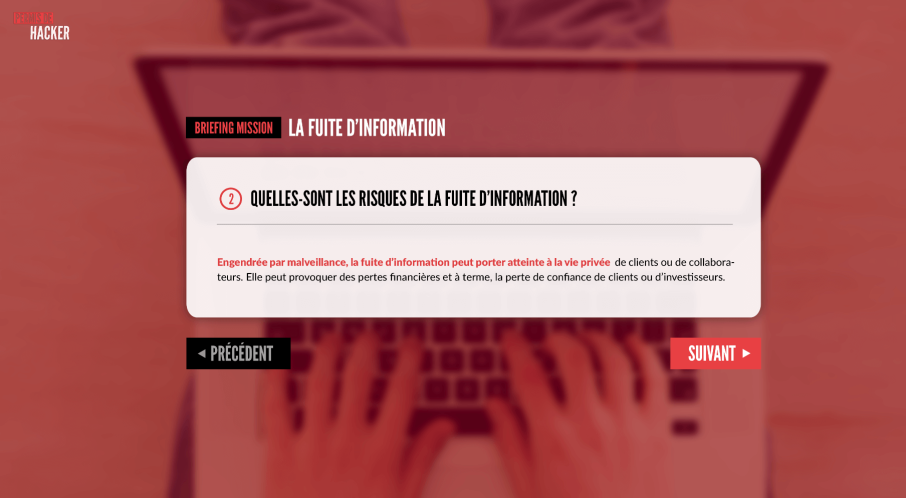 cybersécurity game société générale par agence sloop