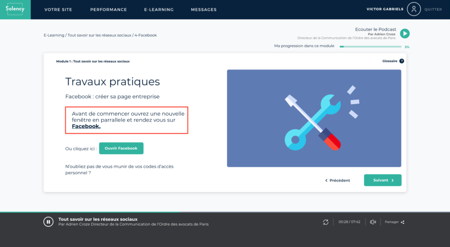 e-learning sloop solency